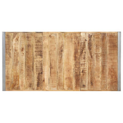 vidaXL Dining Table 180x90x75 cm Solid Rough Mango Wood 4