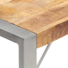 vidaXL Dining Table 200x100x75 cm Solid Rough Mango Wood 5
