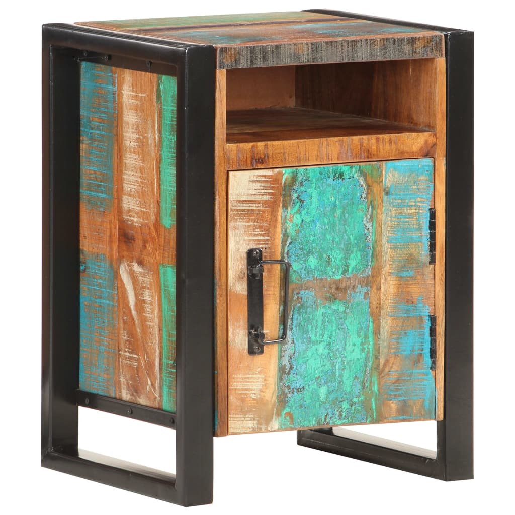 vidaXL Bedside Cabinet 40x35x55 cm Solid Reclaimed Wood 1