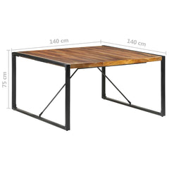 vidaXL Dining Table 140x140x75 cm Solid Wood 6