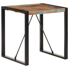 vidaXL Dining Table 70x70x75 cm Solid Reclaimed Wood 1