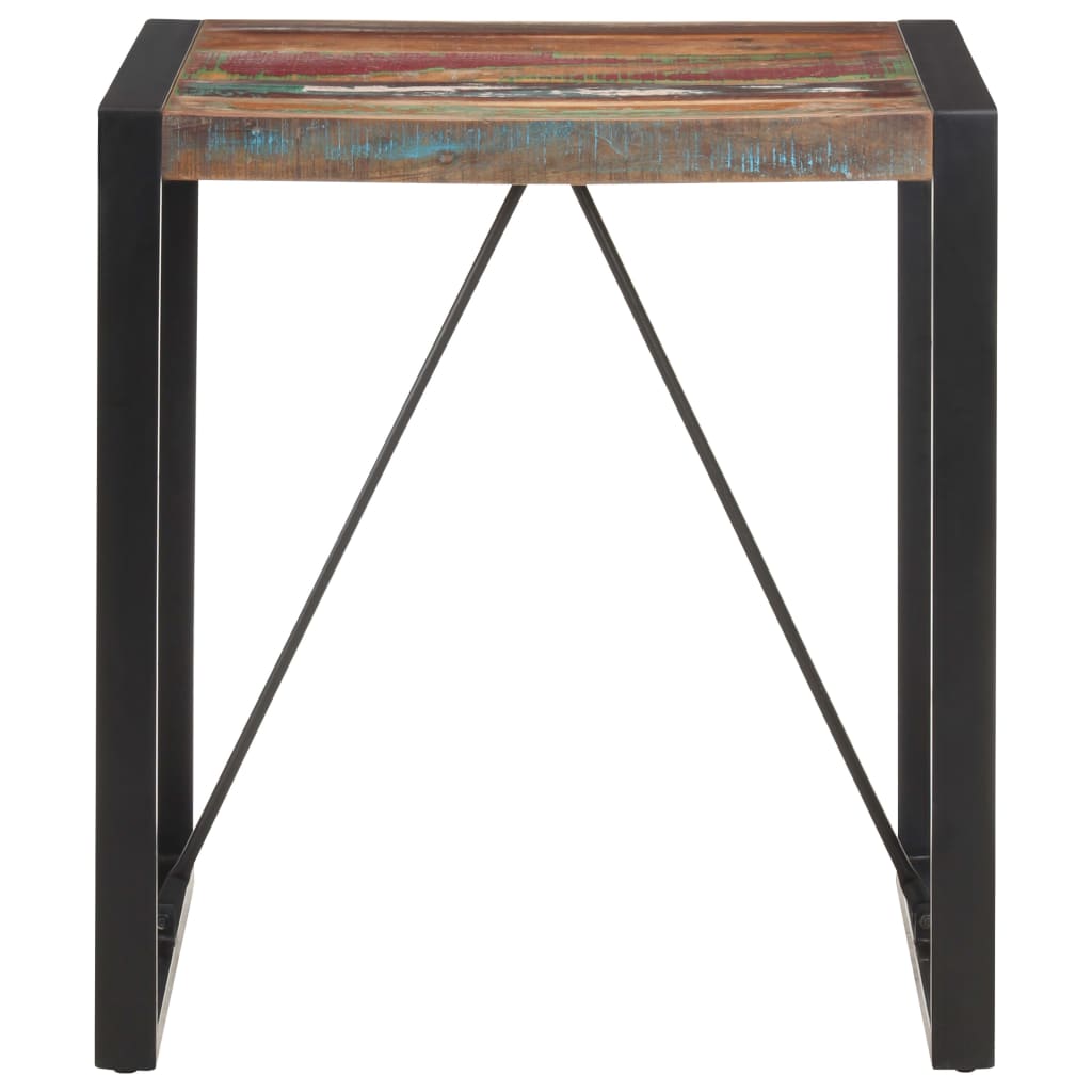 vidaXL Dining Table 70x70x75 cm Solid Reclaimed Wood 2