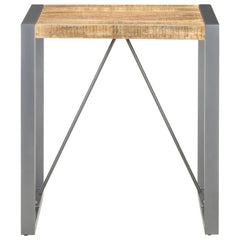 vidaXL Dining Table 70x70x75 cm Solid Rough Mango Wood 2