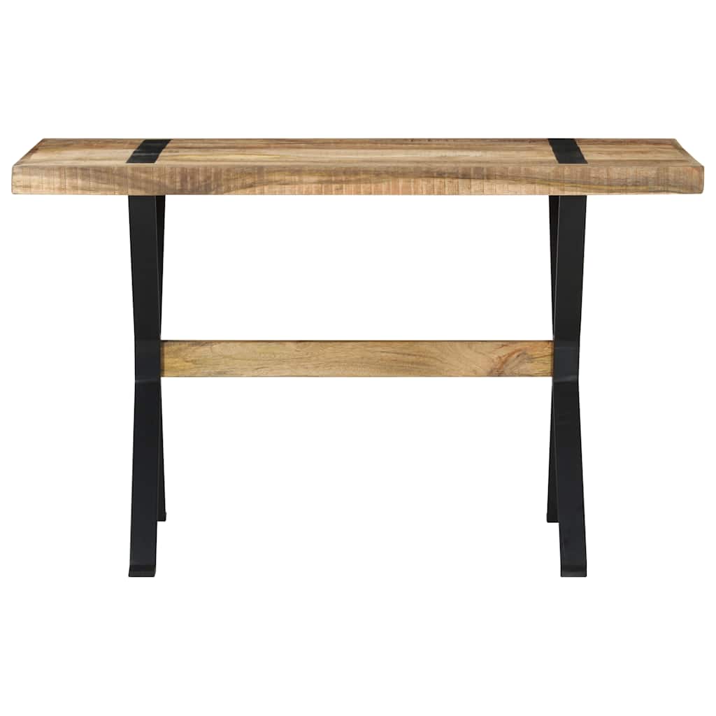 vidaXL Dining Table 120x60x76 cm Rough Mango Wood 2