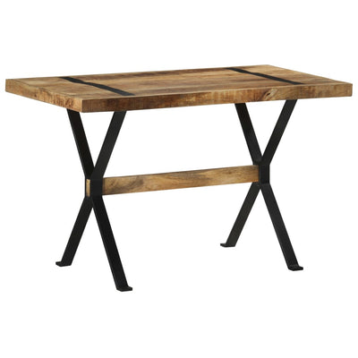 Dining Table 120x60x76 cm Rough Mango Wood