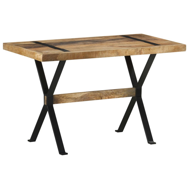 Dining Table 120x60x76 cm Rough Mango Wood