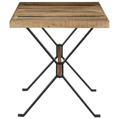 vidaXL Dining Table 140x70x76 cm Rough Mango Wood 3