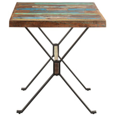 vidaXL Dining Table 140x70x76 cm Solid Reclaimed Wood 3