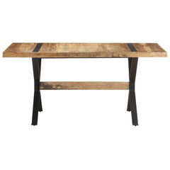 vidaXL Dining Table 160x80x76 cm Rough Mango Wood 2
