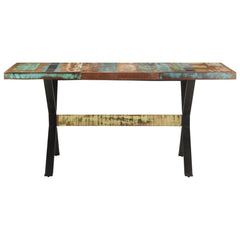vidaXL Dining Table 160x80x76 cm Solid Reclaimed Wood 2