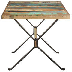 vidaXL Dining Table 160x80x76 cm Solid Reclaimed Wood 3
