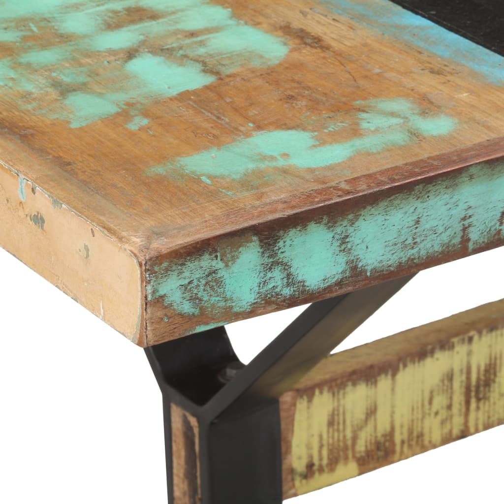 vidaXL Dining Table 160x80x76 cm Solid Reclaimed Wood 5