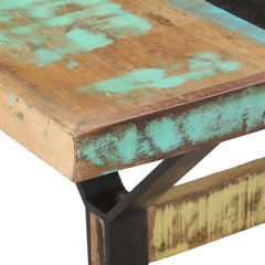 vidaXL Dining Table 160x80x76 cm Solid Reclaimed Wood 5