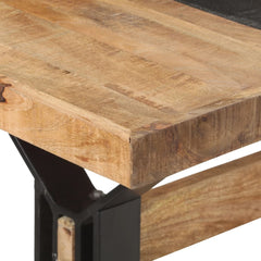 vidaXL Dining Table 180x90x76 cm Rough Mango Wood 5
