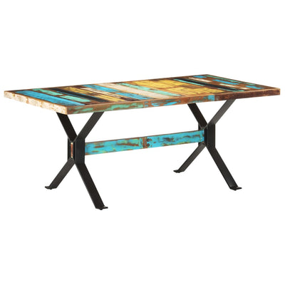 Dining Table 180x90x76 cm Solid Reclaimed Wood