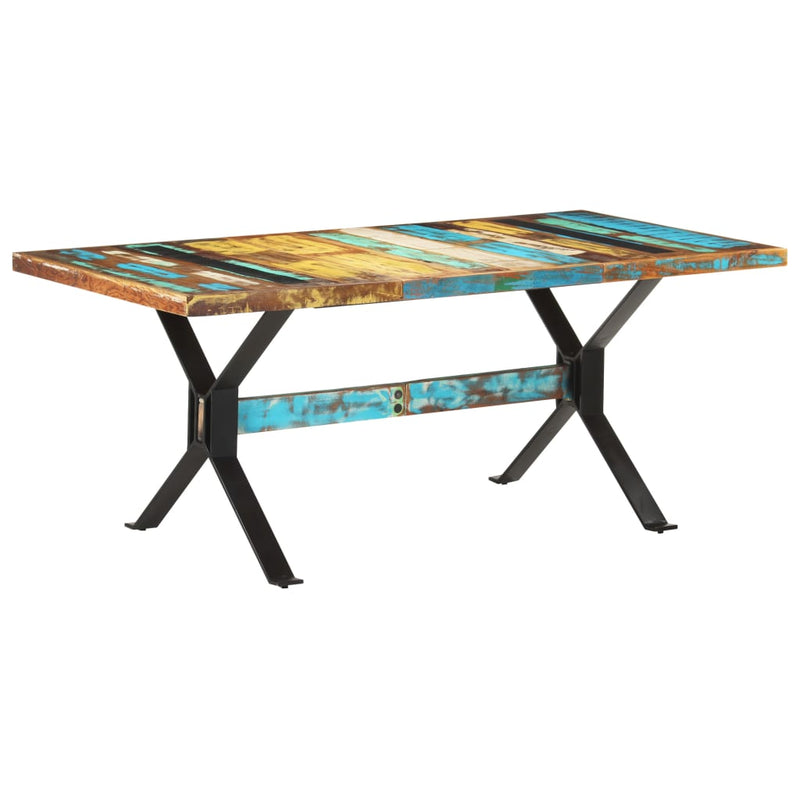 Dining Table 180x90x76 cm Solid Reclaimed Wood