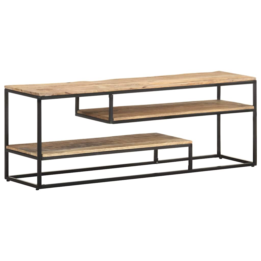 321623 vidaXL TV Cabinet 130x30x45 cm Rough Mango Wood 1