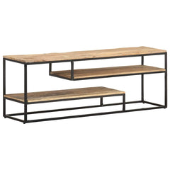 321623 vidaXL TV Cabinet 130x30x45 cm Rough Mango Wood 1