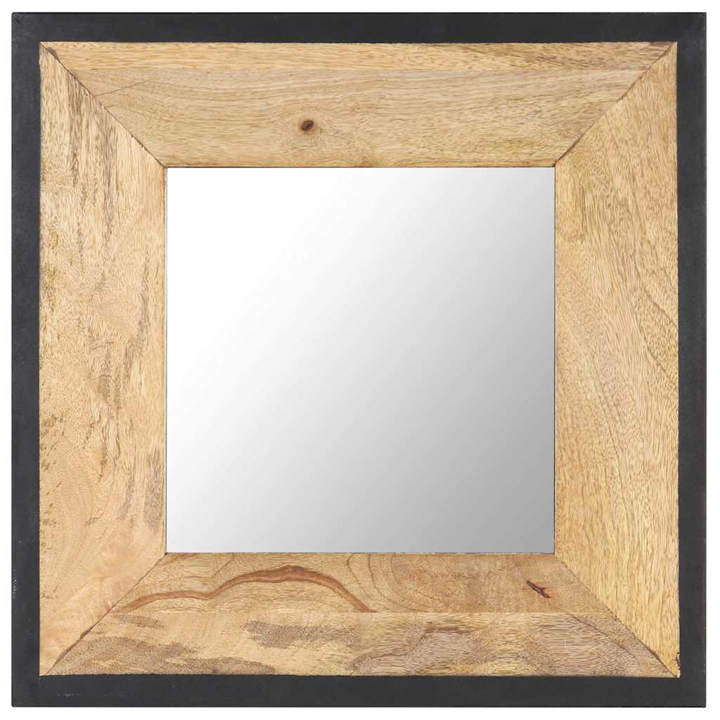 Mirror Solid Mango Wood 50 x 50 cm