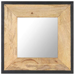 Mirror Solid Mango Wood 50 x 50 cm