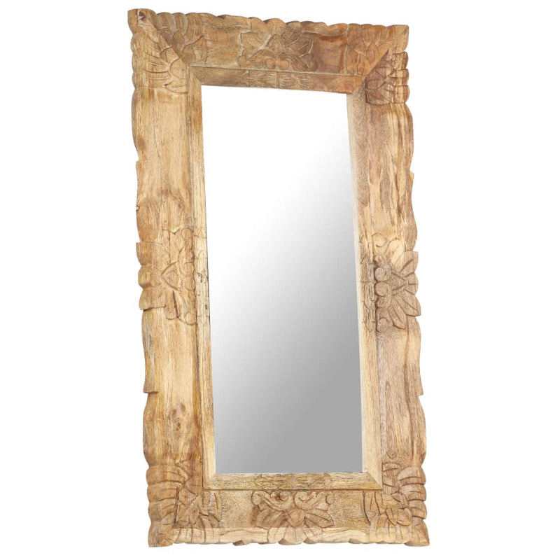 Mirror 80x50 cm Solid Mango Wood