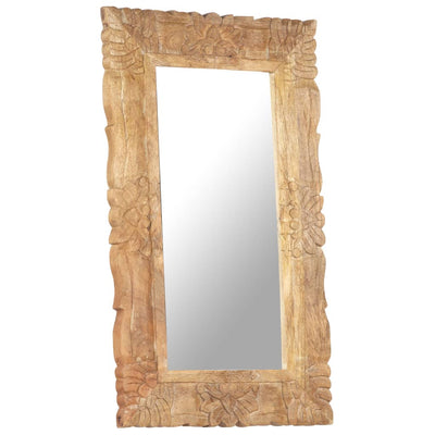 Mirror 80x50 cm Solid Mango Wood