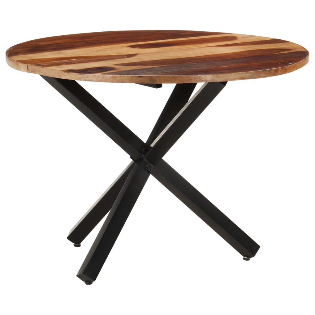 321683 vidaXL Dining Table 100x100x75 cm Acacia Wood with Honey Finish 5