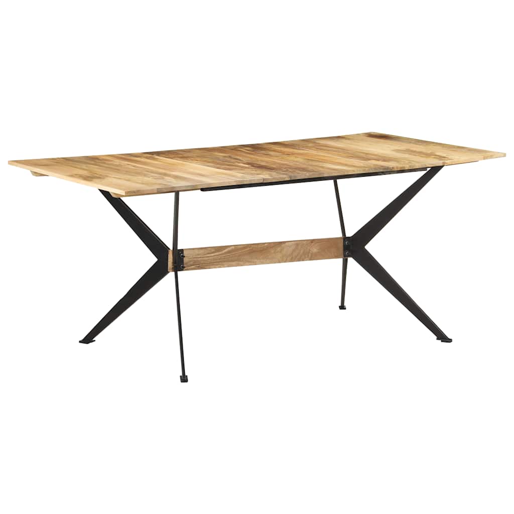 Dining Table 180x90x76 cm Solid Mango Wood Light brown
