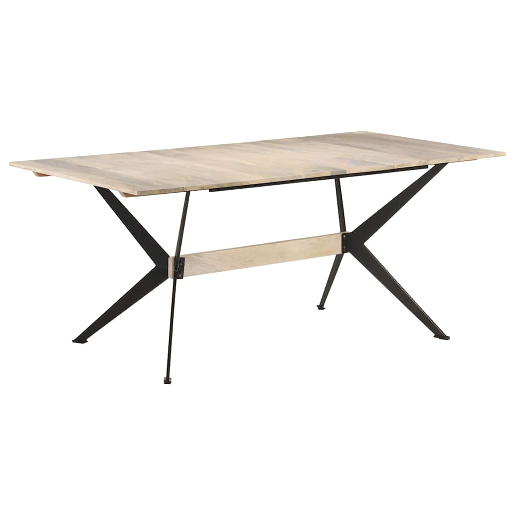 vidaXL Dining Table 180x90x76 cm Solid Mango Wood 1