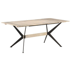 vidaXL Dining Table 180x90x76 cm Solid Mango Wood 1
