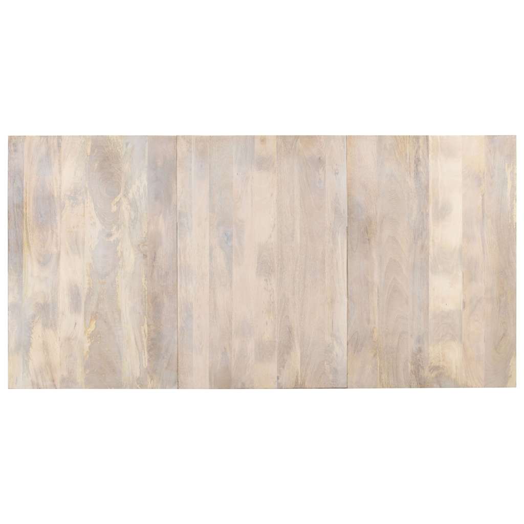 vidaXL Dining Table 180x90x76 cm Solid Mango Wood 4