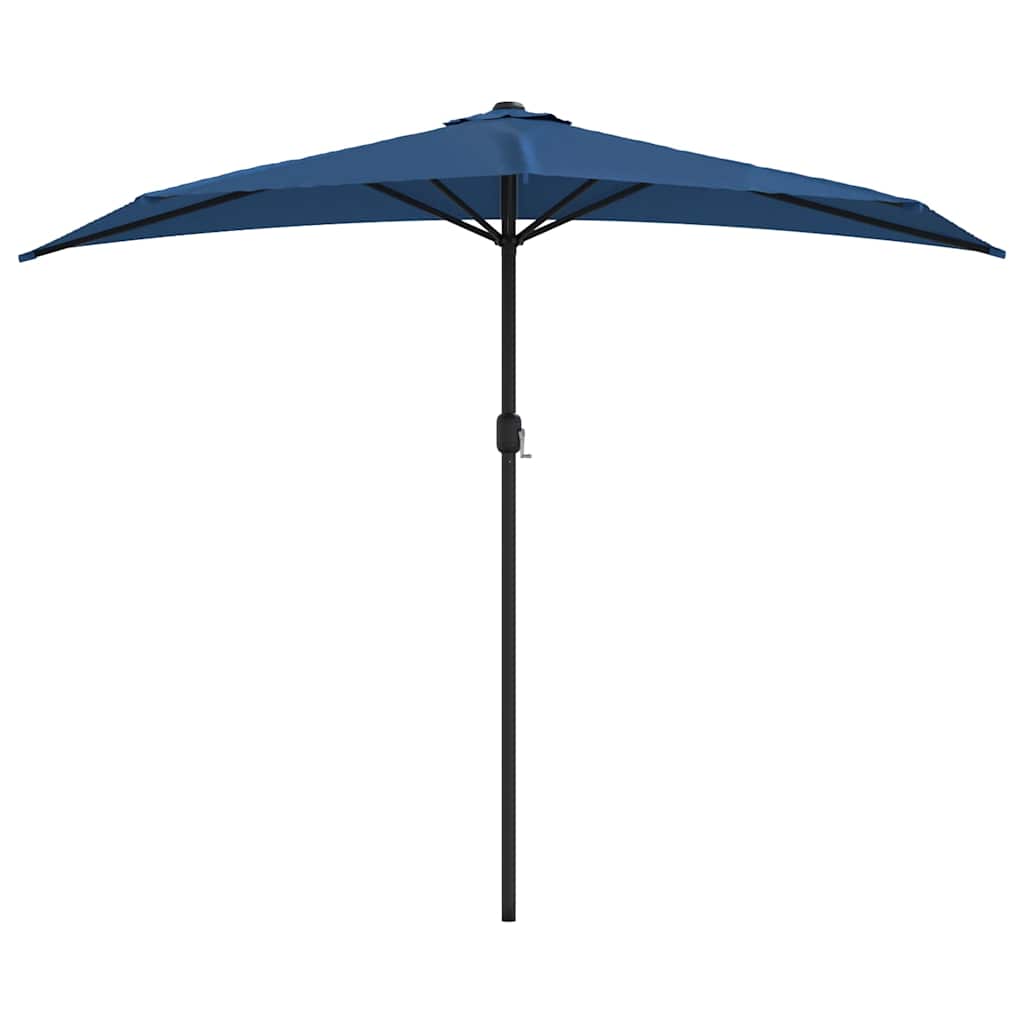 vidaXL Balcony Parasol | Blue | Polyester, Steel, Aluminium | 270 x 144 x 222 cm 3