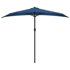 vidaXL Balcony Parasol | Blue | Polyester, Steel, Aluminium | 270 x 144 x 222 cm 3
