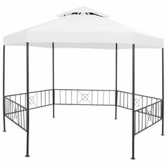 Garden Gazebo 323x275x265 cm White