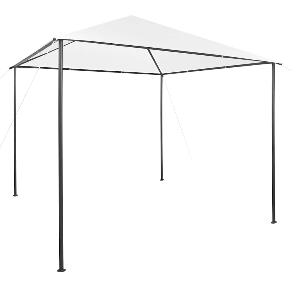 Gazebo Pavilion Tent Canopy Steel White