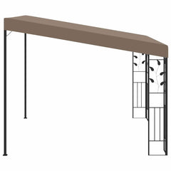 312265 vidaXL Wall-mounted Gazebo 3x3x2,5 m Taupe 4