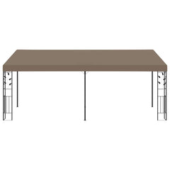 312267 vidaXL Wall-mounted Gazebo 6x3x2,5 m Taupe 2