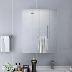 323607 vidaXL Bathroom Mirror Cabinet White 60x15x75 cm MDF 1
