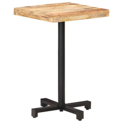 vidaXL Bistro Table Square 50x50x75 cm Rough Mango Wood 1
