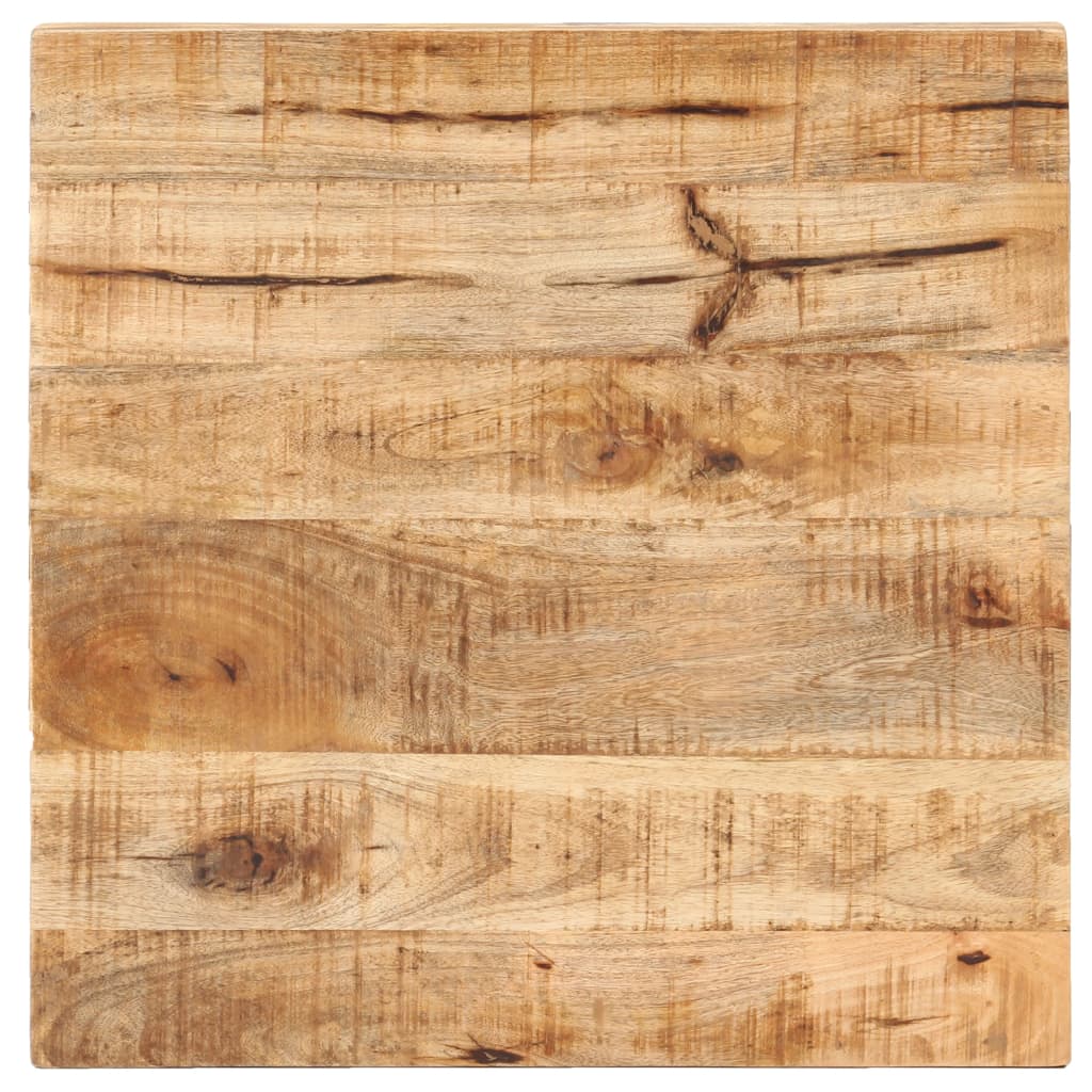 vidaXL Bistro Table Square 50x50x75 cm Rough Mango Wood 3