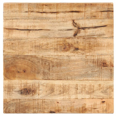 vidaXL Bistro Table Square 50x50x75 cm Rough Mango Wood 3
