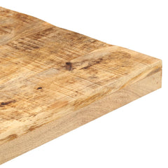 vidaXL Bistro Table Square 50x50x75 cm Rough Mango Wood 4