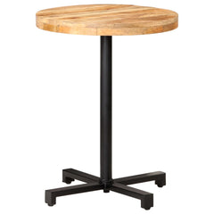 vidaXL Bistro Table Round Ø60x75 cm Rough Mango Wood 1