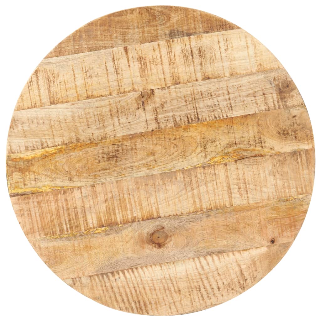 vidaXL Bistro Table Round Ø60x75 cm Rough Mango Wood 3