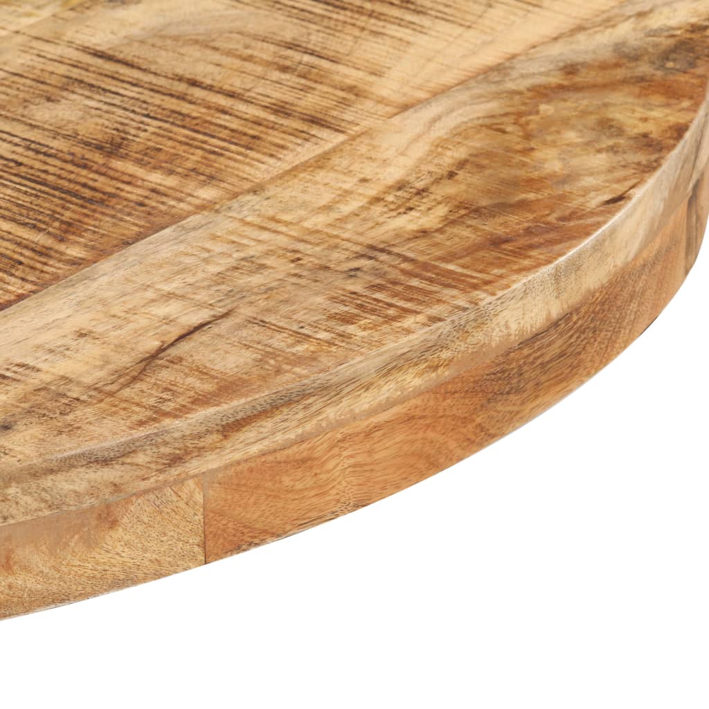 vidaXL Bistro Table Round Ø70x75 cm Rough Mango Wood 4