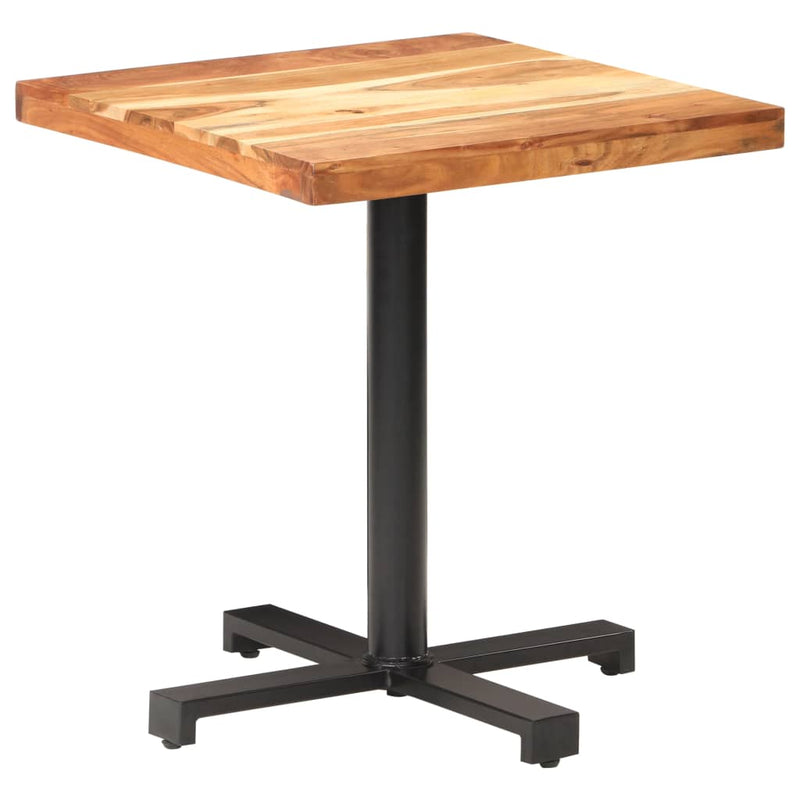 Bistro Table Square 70x70x75 cm Solid Acacia Wood