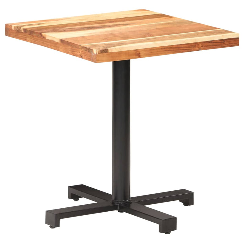 Bistro Table Square 70x70x75 cm Solid Acacia Wood