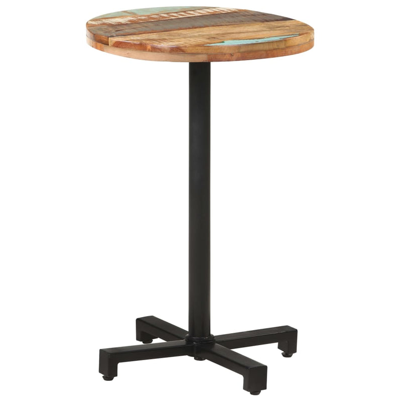 Bistro Table Round Ø50x75 cm Solid Reclaimed Wood