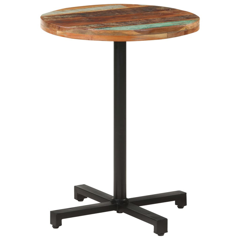 Bistro Table Round Ø60x75 cm Solid Reclaimed Wood