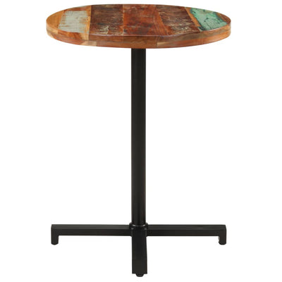 Bistro Table Round Ø60x75 cm Solid Reclaimed Wood